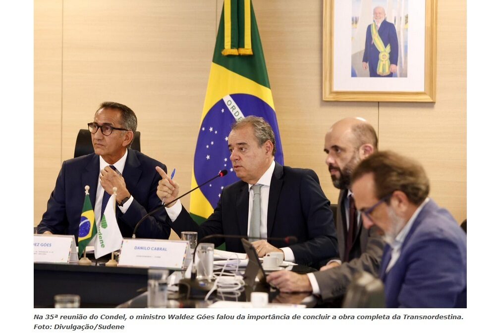 Ministro Waldez Góes fala em concluir a Transnordestina, incluindo o trecho Salgueiro-Suape, em Pernambuco